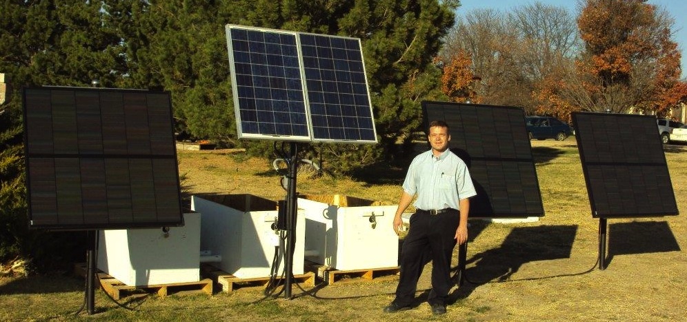 Solar PV Panels and Derek @ Colby CC