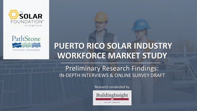 Puerto Rico Solar Industry Workforce Market Study