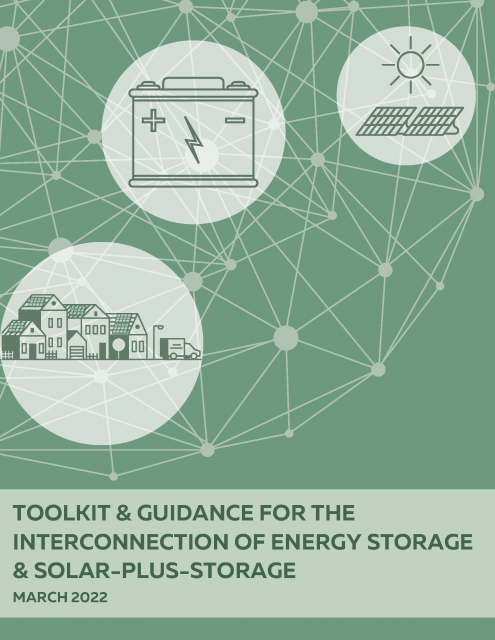 Toolkit and Guidance for the Interconnection of Energy Storage and Solar-Plus-Storage