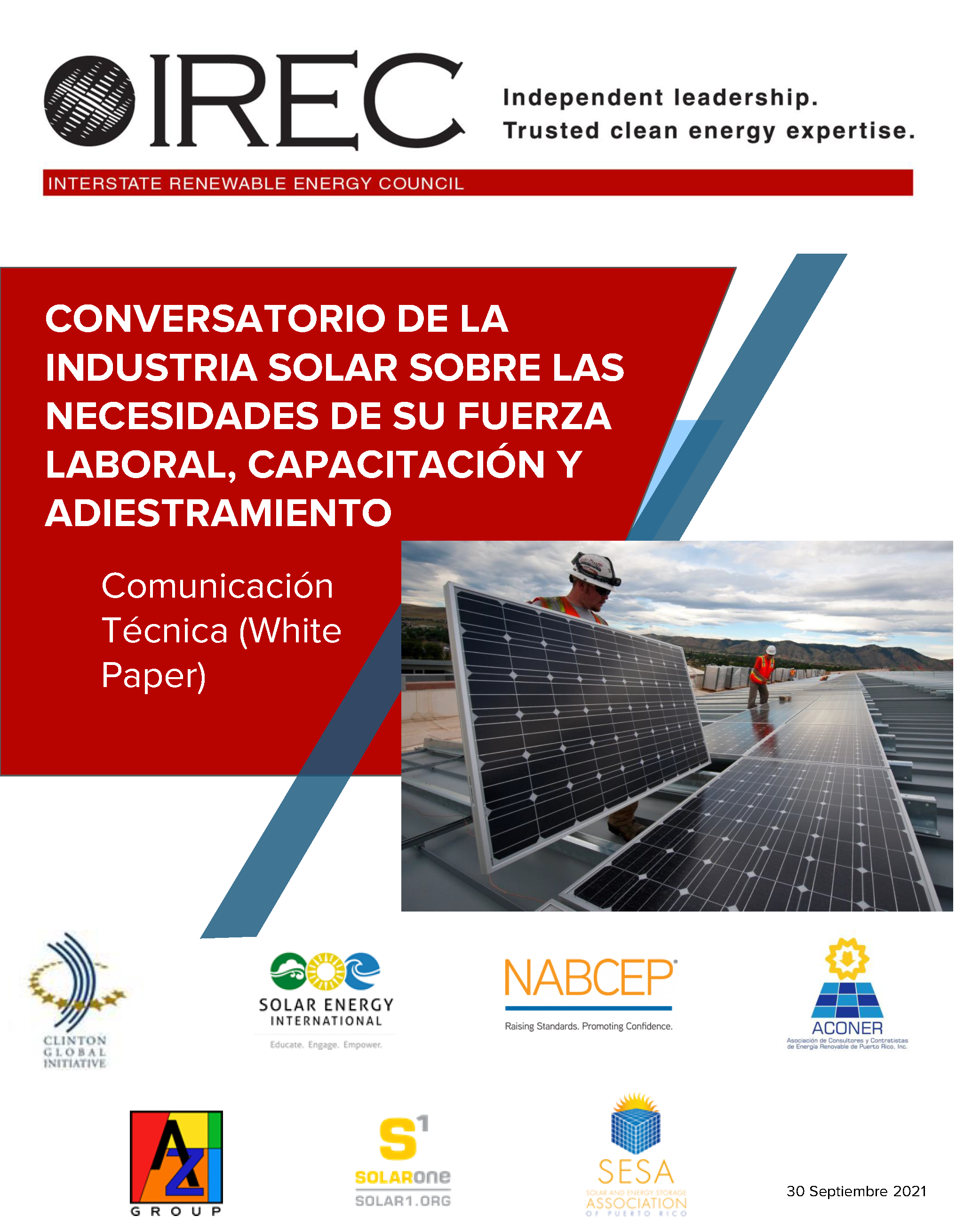 Conversatorio de la industria solar sobre las necesidades de su fuerza laboral, capacitación y adiestramiento en Puerto Rico