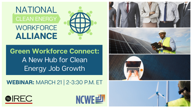 Green Workforce Connect: A New Hub for Clean Energy Job Growth Webinar